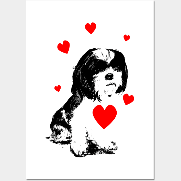 Shihtzu Wall Art by ArtbyMike